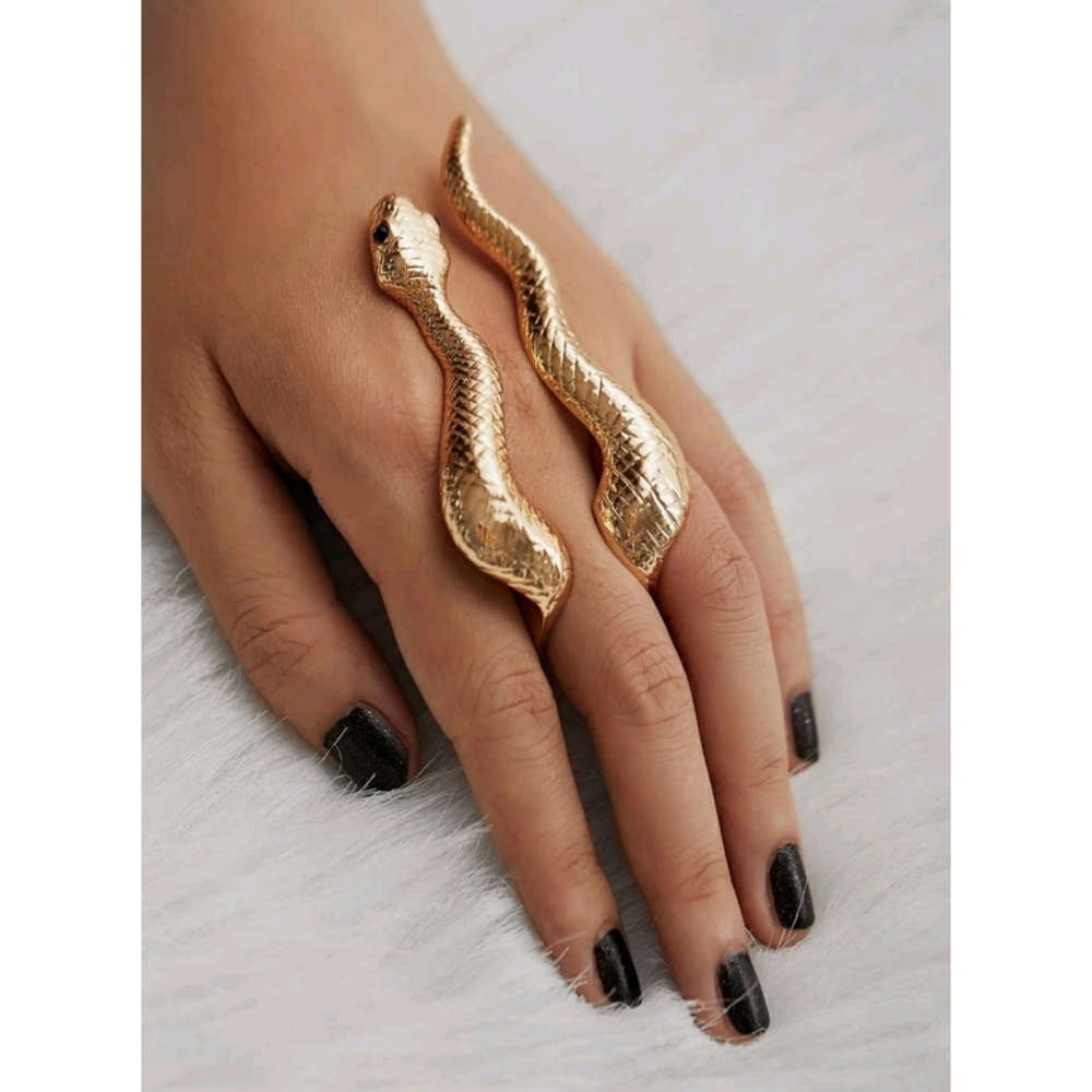 JENNIFER SNAKE STYLE FASHION RINGi - Picture 5 of 6